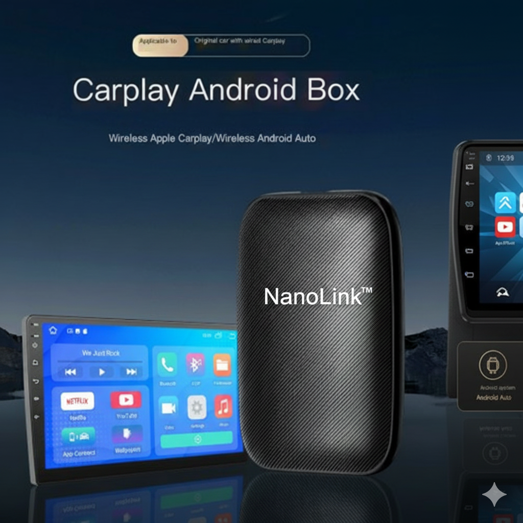 NanoLink™ Mini Adaptador CarPlay Wireless [Conexión Rápida y Estable ]